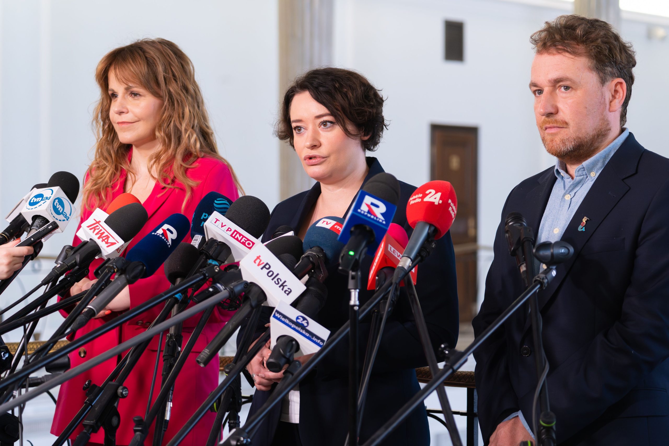 Konferencja posłanki Lewicy Anny-Marii Żukowskiej na temat flipperów