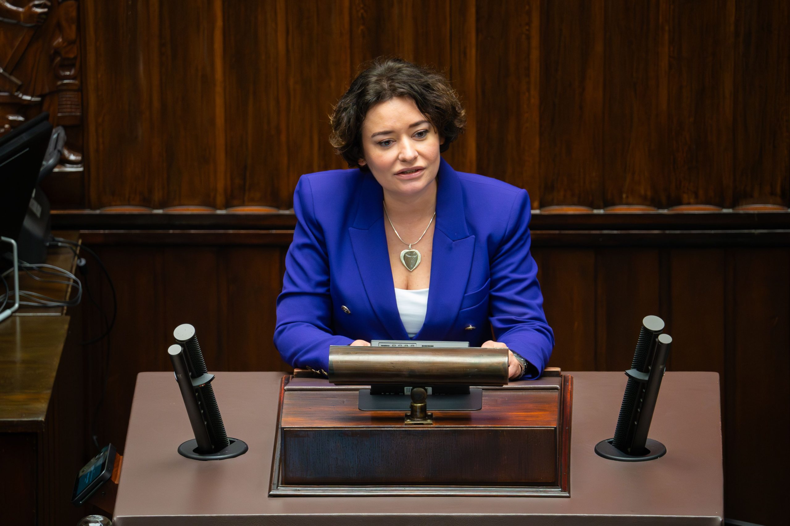 Posłanka Lewicy Anna-Maria Żukowska zabiera głos w sprawie dekryminalizacji prawa do przerywania ciąży