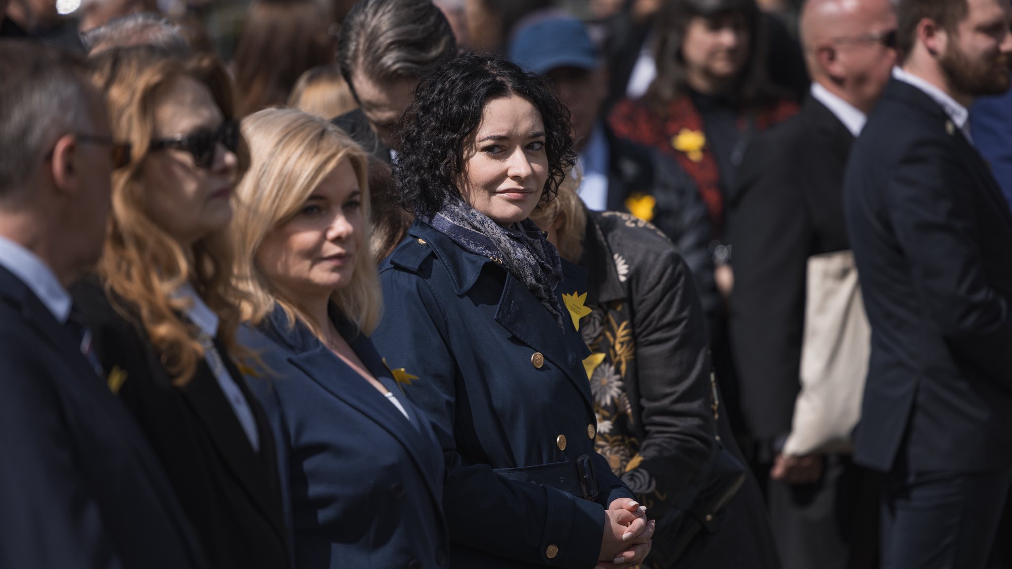Anna Maria Żukowska - posłanka Lewicy oddaje hołd poległym