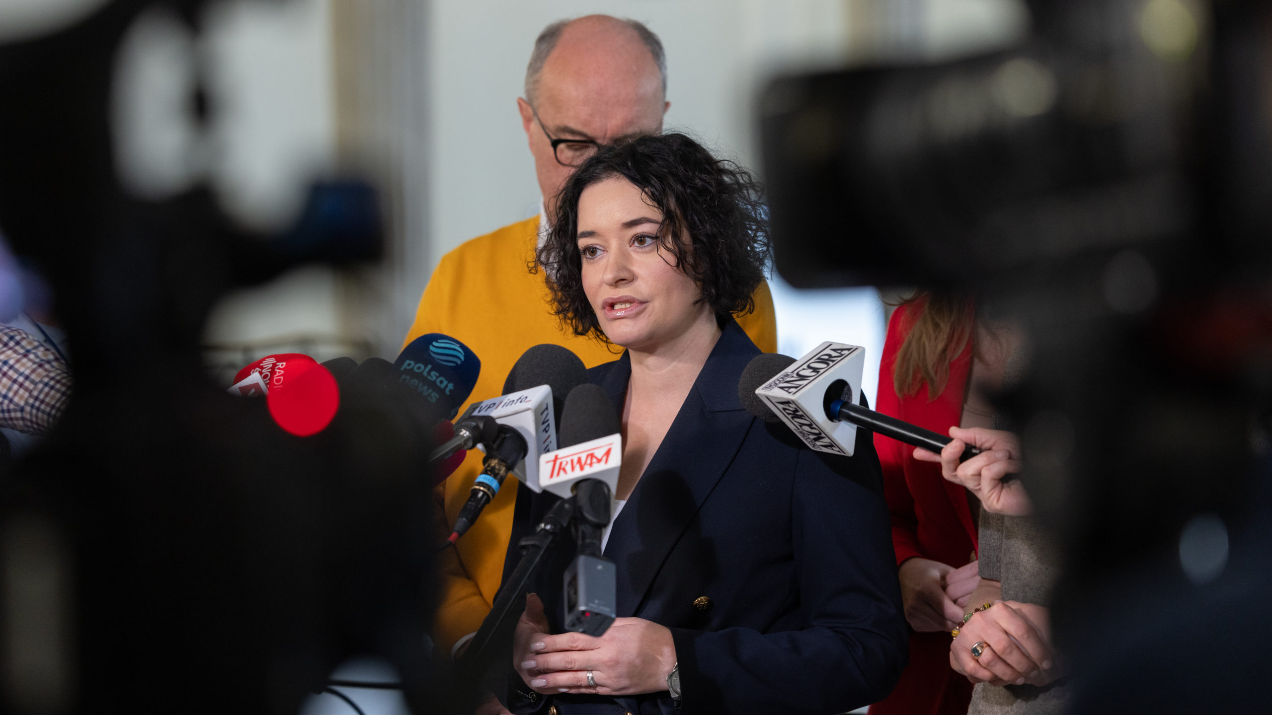 Konferencja prasowa Anny-Marii Żukowskiej na temat rejestracji małżeństw jednopłuciowych